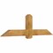 Ekena Millwork Eugene Rough Sawn Timber Gable Bracket, Western Red Cedar, 72"W x 21"H x 4"D x 6"F, 7/12 Pitch GBW072X21X0406EUG00RWR - alternate 4